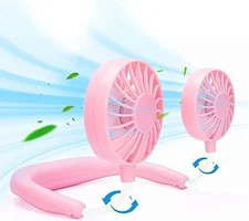 Portable Neck Fan Rechargeable Hands Free Wearable Design