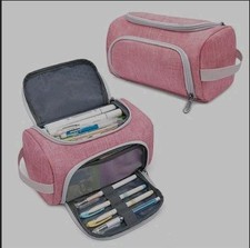 Large Capacity Pencil Case Organizer, Multifunctional Pencil Pouch PINK