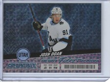 2024-25 UD CREDENTIALS #124 JOSH DOAN RC SP DEBUT TIX UTAH MAMMOTH