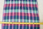 By 1/2 Yd, Vintage, Pink Navy & Green Plaid Madras Lighter-Weight Cotton, V809