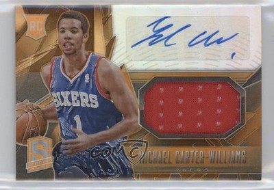 2013 Spectra Jersey Orange 50/60 Michael Carter-Williams #121 Rookie Auto RC 0af