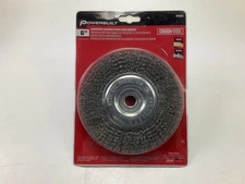 Powerbuilt 642664 Coarse Crimp Wire Wheel Brush 6",  0.014" Wire Size