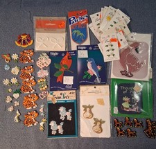 Embroidered Iron-On Sew-On Patches, Mixed Lot Birds Poodles Floral And More