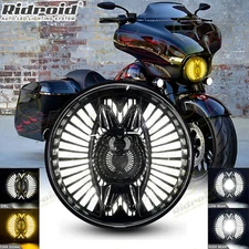 Upgrade 7" LED Headlight Projector for Harley Street Glide ST 2006-23 Road King