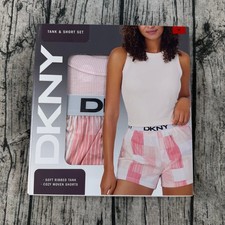 NWT DKNY Women's Tank and Shorts Set Pink Medium