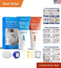 Ceramic Tile Repair Kit Porcelain Enamel Fiberglass Acrylic Crack Chip Hole Fix