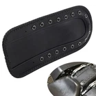 Rear Fender Bib Leather Flame Solo Seat For Harley Electra Road Glide Road King