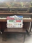 Vintage Coors Light La Liga Azteca beer bar sign metal 2009 tin 24”x17”