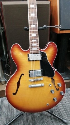 (Gibson) ES-335 Figured Iced Tea Made in USA 2023 Semi Hollow Body E.Gitarre