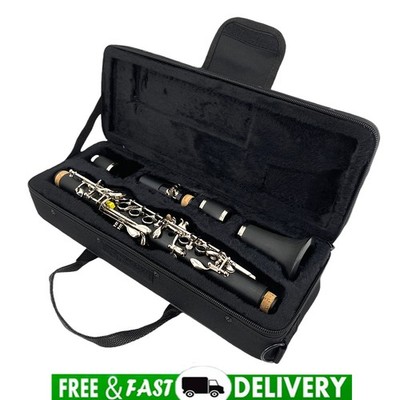 Professional Clarinet Ebonite Eb advance Clarinet E flat 2 Barrels Strong NEW