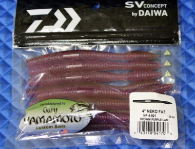 Daiwa Gary Yamamoto Custom Baits 10 Pack NF-4 Series Neko Fat