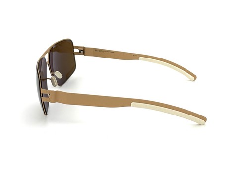 MYKITA TYRONE Col 094 Nude / Brown Solid 60mm sunglasses - Picture 3 of 5