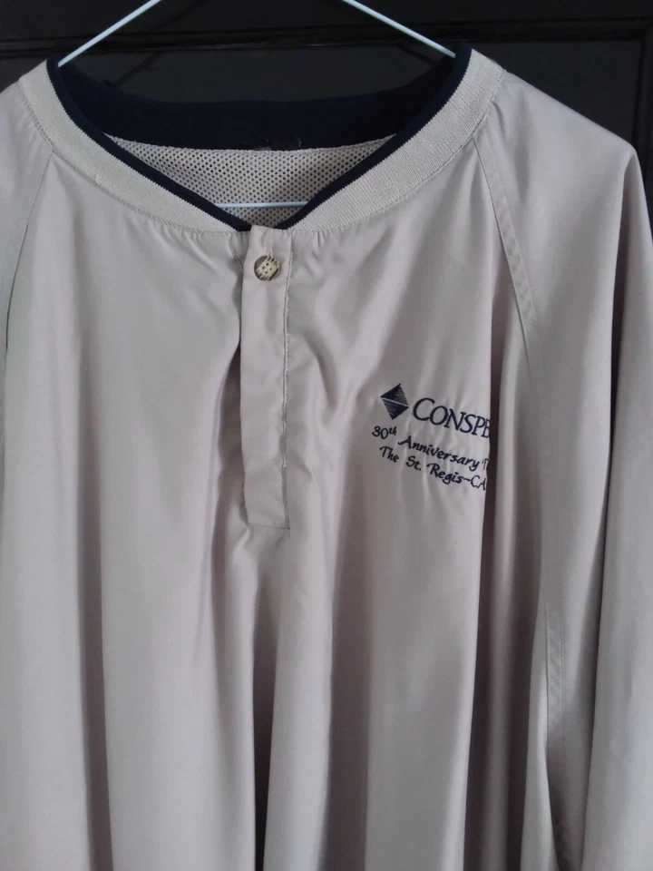 CHAQUETA DE GOLF PARA HOMBRE GRANDE beige forrada cortavientos EXCELENTE  Foto 2 de 2