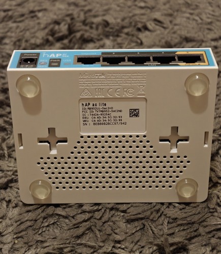MIKROTIK RB952Ui-5ac2nD hAP AC Lite WiFi Router/AP 2ghz/5ghz 5xLAN, USB, POE-in - Photo 6/7