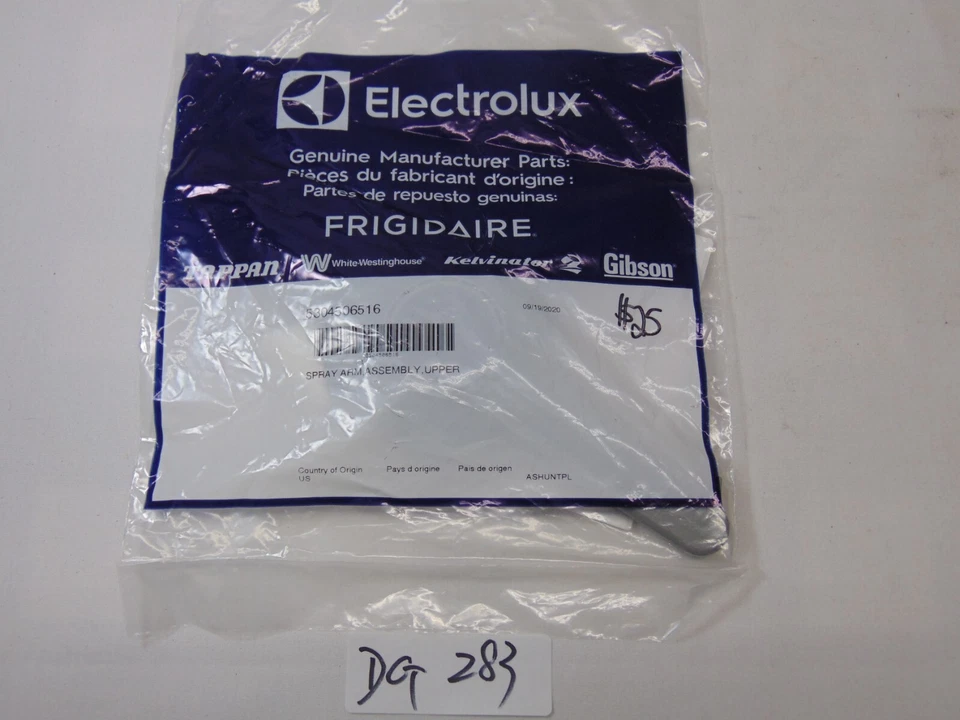 Frigidaire 5304506516 Brazo de lavado superior giratorio genuino OEM sellado nuevo Electrolux Foto 2 de 3