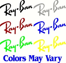 Ray-Ban Logo Buy 1 get 3 FREE Decal Vinyl Sticker JDM window Truck FREE SHIP