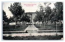 1909 TELL CITY, IN Postcard-  NORTH SCHOOL BUILDING IND