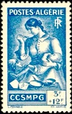 Algeria #YT207 MH 1944 General Catroux Mother Child War Prisoner Benefit [B41]