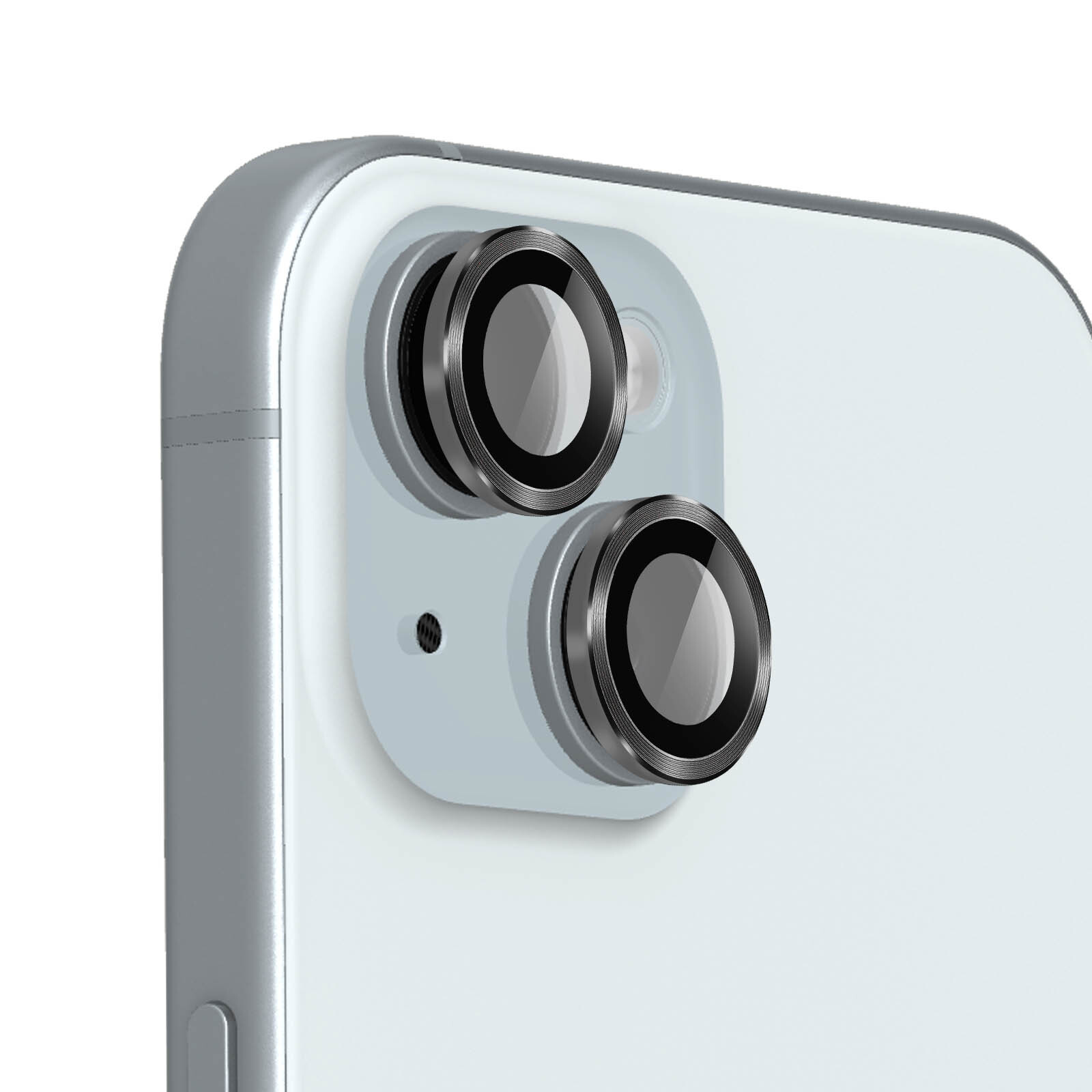 Camera Film for iPhone 15 & 15 Plus 9H 0.4mm Enkay Black Frame