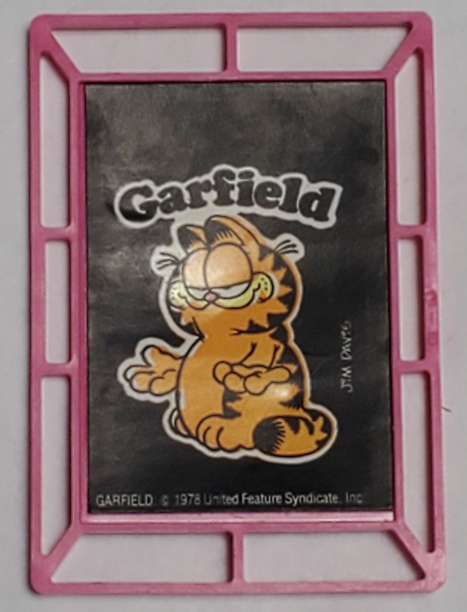 Vtg 1978 Garfield Mini Frame Portrait - United Feature Jim Davis