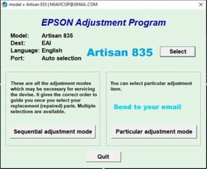epson artisan 835