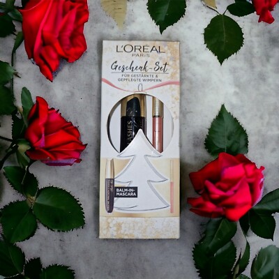L'Oreal Paris Geschenk Set Volume Million Lashes Balm Noir + Eyeliner 12 ROSE  