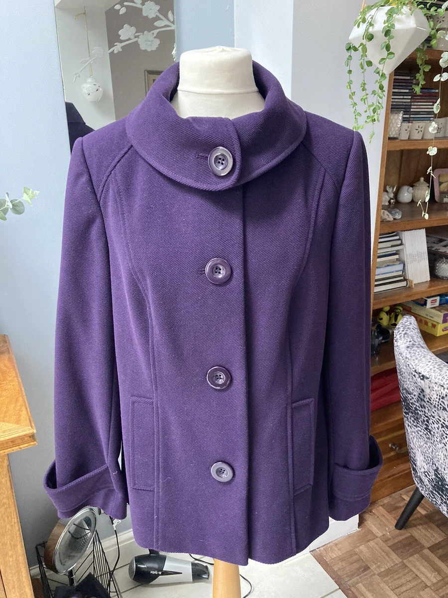 Debenhams clearance purple coat
