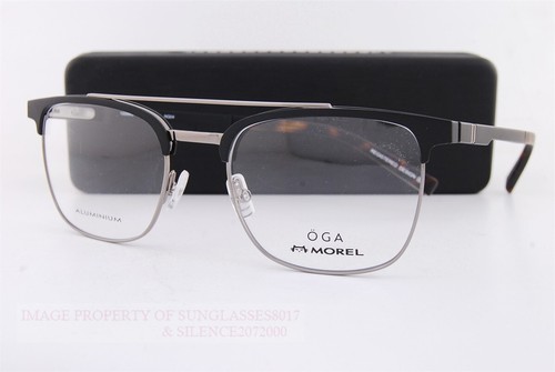 Neu MOREL OGA Brillengestell 10099O NG04 schwarz Made in France Aluminium 53mm