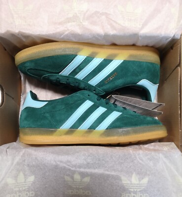 スニーカー adidas Gazelle Indoor Green Blue IG9979 adidas Originals Gazelle Indoor Collegiate Green Blue IG9979