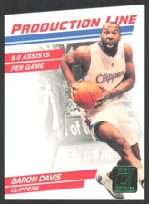 2010-11 Panini Donruss Green Emerald Die-Cut Production Line Baron Davis #47