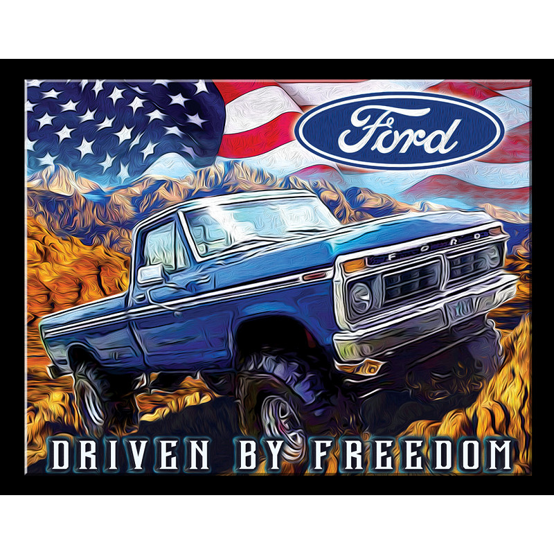 Plaque métal FORD Freedom Truck 30x40cm idée cadeau idéale passionné automobile