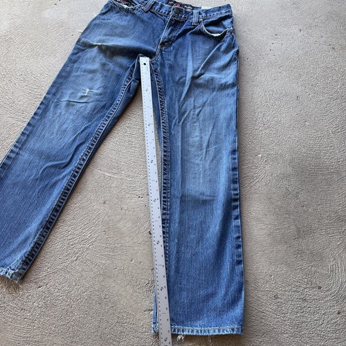 Ariat Jeans Mens 30x32 Blue M4 Bootcut Flame Resistant Fr Denim Pants Distressed - Picture 14 of 17