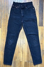 VTG 90s Levis 512 Black Jeans Size 9 M Slim Tapered Made In USA Punk Grunge Mom