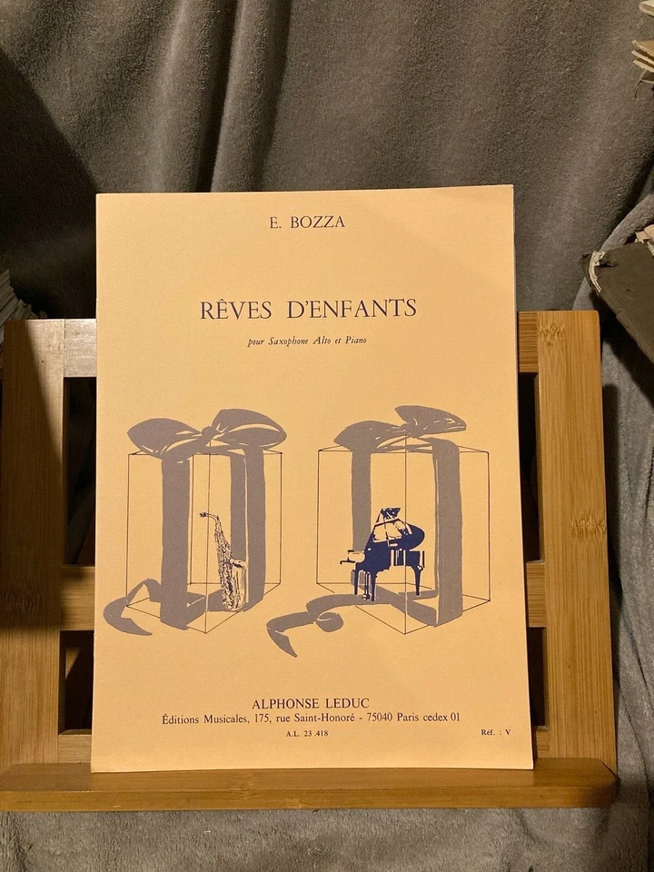Eugène Bozza Rêves d'enfants pour saxophone et piano partition éditions Leduc - Photo 1/1