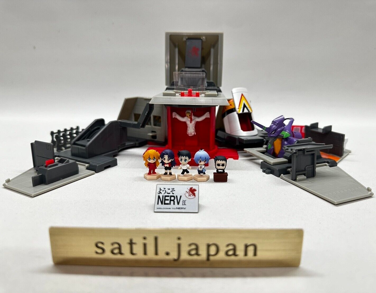USED] Bandai Evangelion Welcome To The Nerv Base Diorama Set of 5
