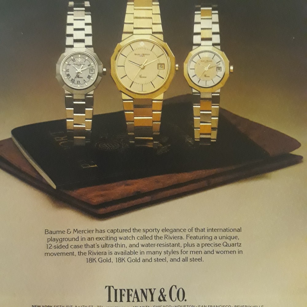 1980 Baume & Mercier Print Ad 8x11