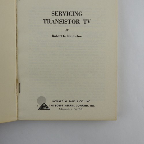 Vintage Manual Servicing Transistor TV Book Robert Middleton 1966 - Picture 3 of 6