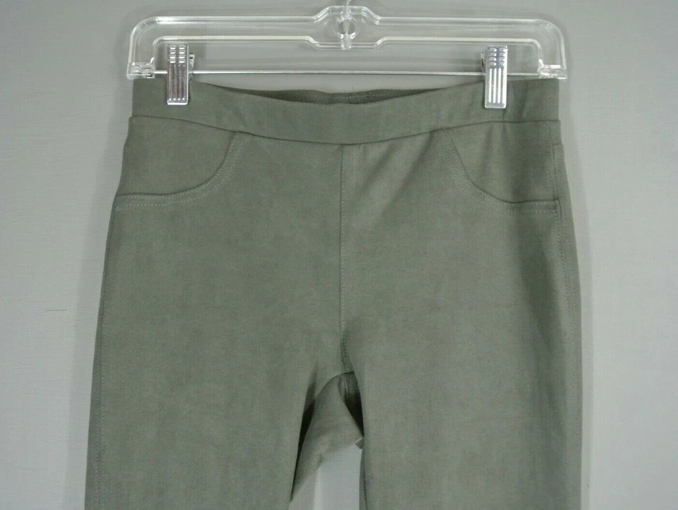 Pantalón Karen Kane Lifestyle Imitación Gamuza XS Verde Oliva Elastizado Ajustado Legging Nuevo con Etiquetas Foto 2 de 4