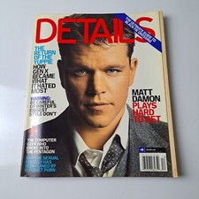 Details Magazine Matt Damon Gen X December 2008 