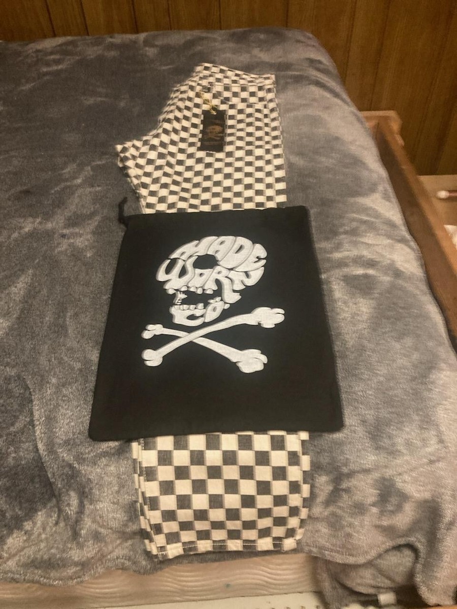 MADE WORN CHECK BOARD DENIM PANTS | eBay