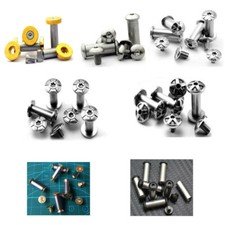 Messer Griff Schrauben Mutter Messing Stahl Nieten Bolzen Skala DIY  Material