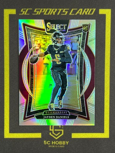 2024 Panini Select Football Rookie Concourse Silver Prizm Jayden Daniels FCZZG