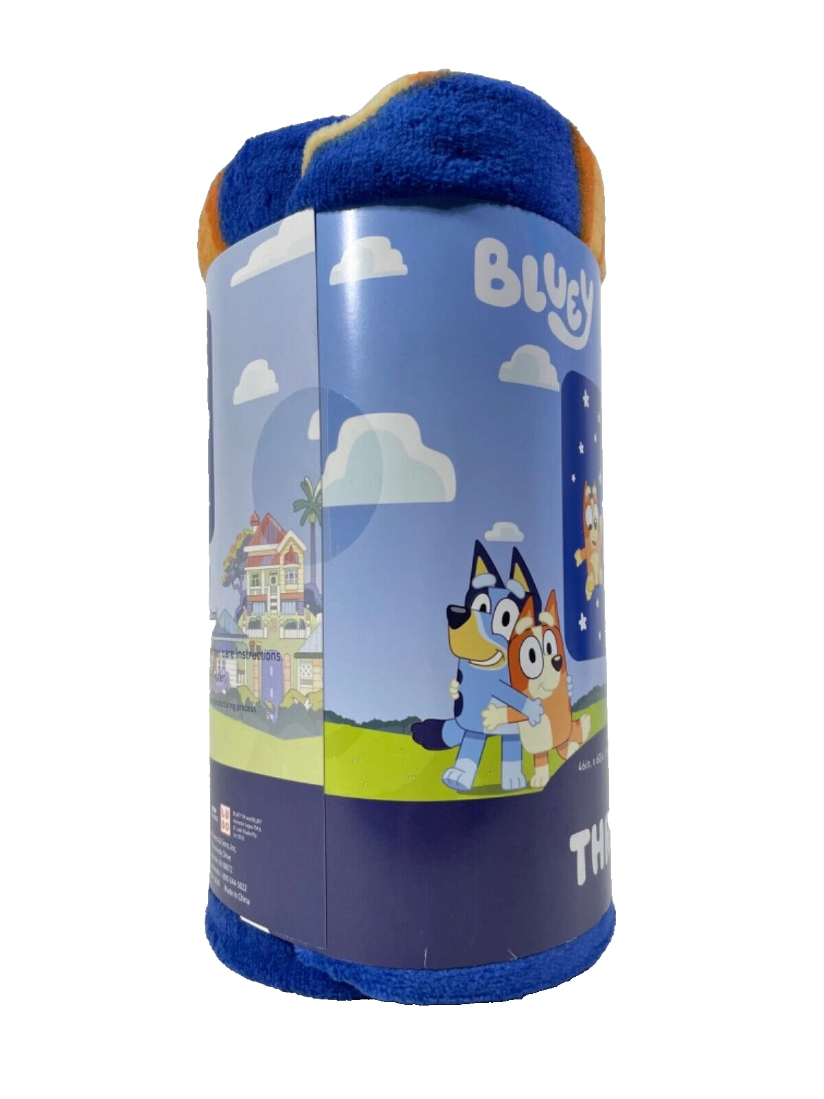 BlueyDad & Bingo Stars Fleece Throw Blanket 46" x 60"