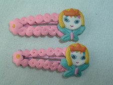 GIRLS PINK PRINCESS HAIR BARRETTE SET HAIR ACCESSORY