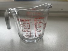 Anchor Hocking 2 cups Glass Clear/Red Measuring Cup