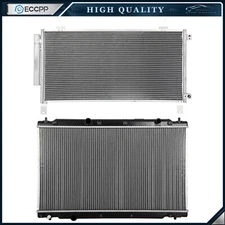 Aluminum Radiator & AC Condenser Cooling Kit For 2017 2018 2019 Honda CR-V