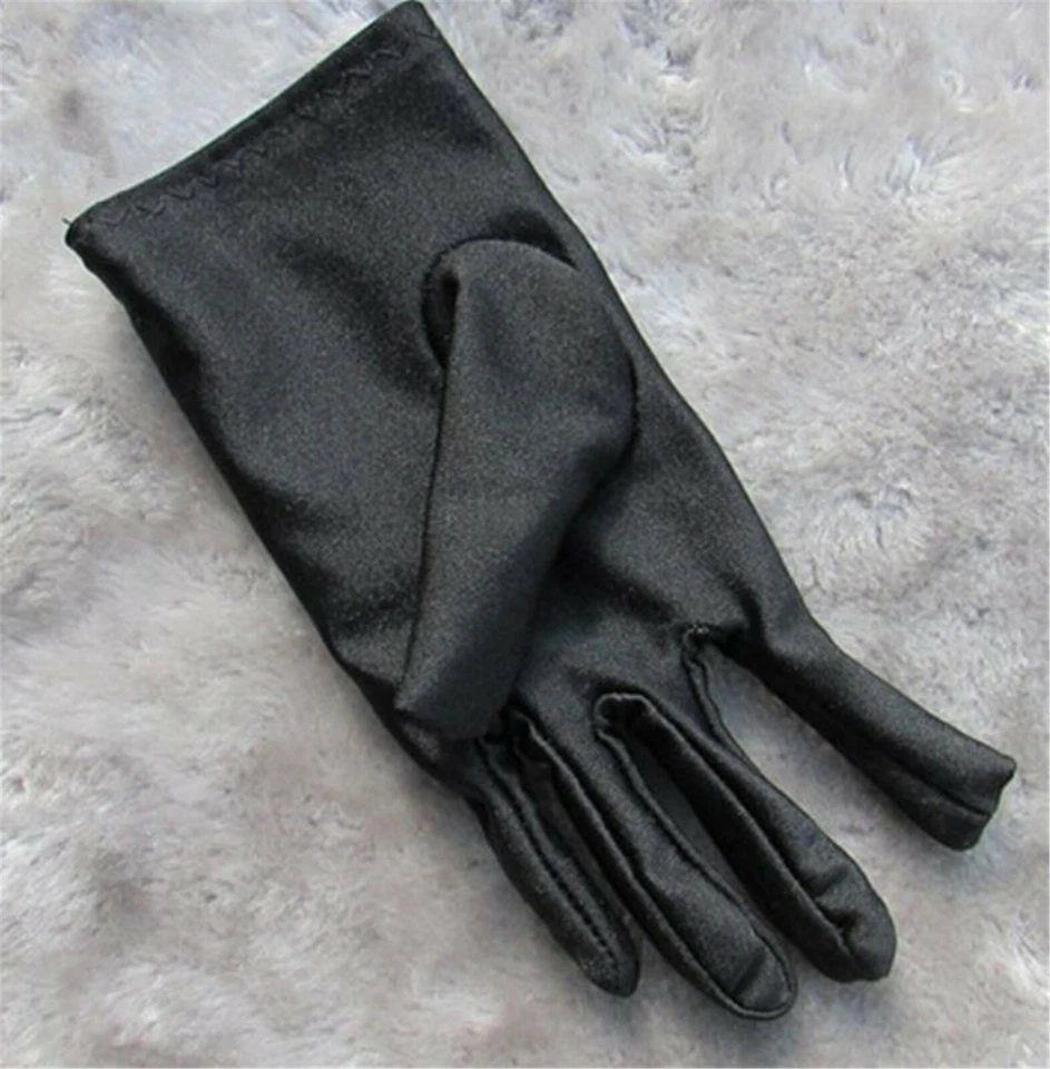 Niña Niños Fiesta Elegante Baile Baile Baile de graduación Disfraz Ópera Guantes Cortos 4-12 Años Foto 4 de 4