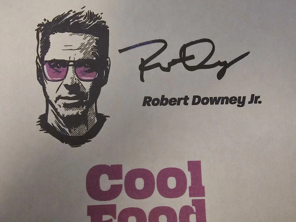 2021 Marvel Black Diamond Polished Patches Robert Downey Jr Iron Man AUTOGRAPH ! - Image 2 of 2