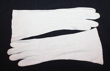 Elegant Vintage Ivory Ireland's Anglo Doe Tanned Lamb Skin Leather Gloves 7-1/4