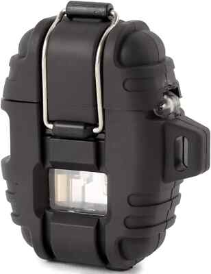 WINDMILL Lighter Delta Turbo Windproof Height 2.6 inch Outdoor Camp Color Black